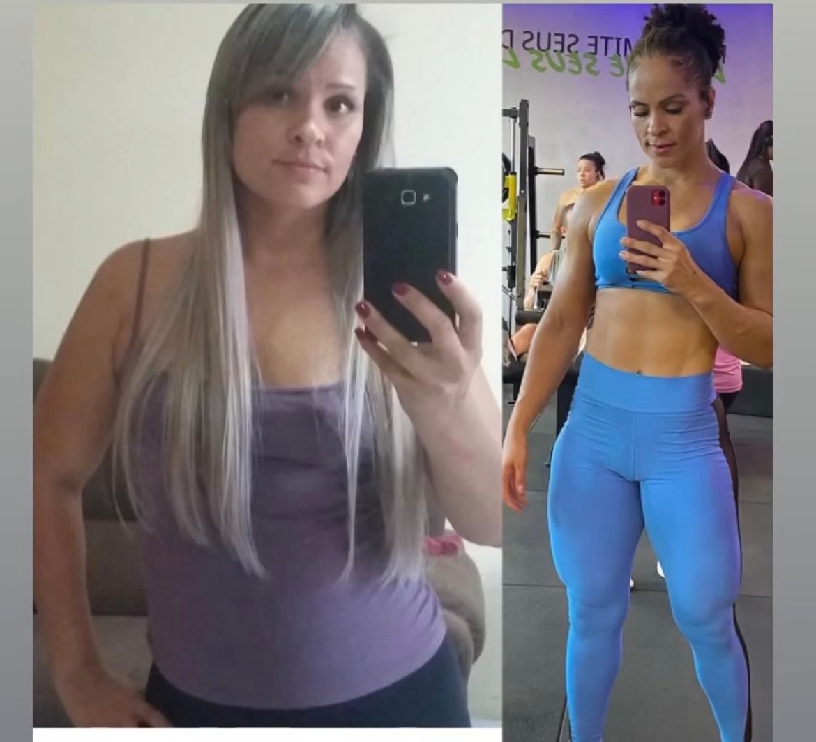 Antes e depois Maria Silva